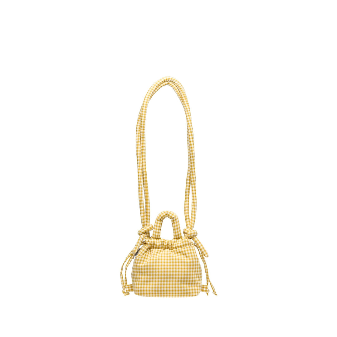 Micro Ona Soft Bag | Yellow Vichy