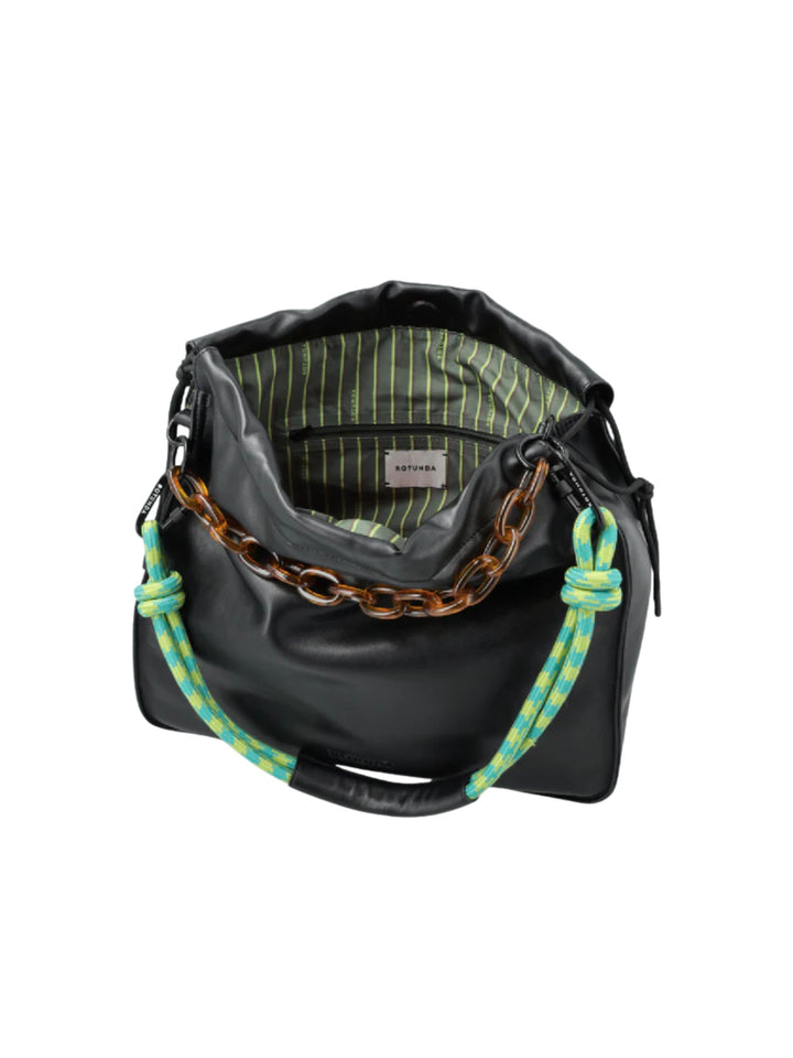 Sant Hobo Bag バッグ Shine Black PU