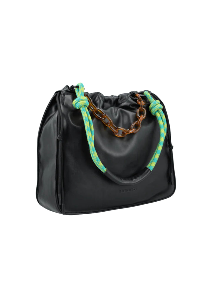 Sant Hobo Bag バッグ Shine Black PU