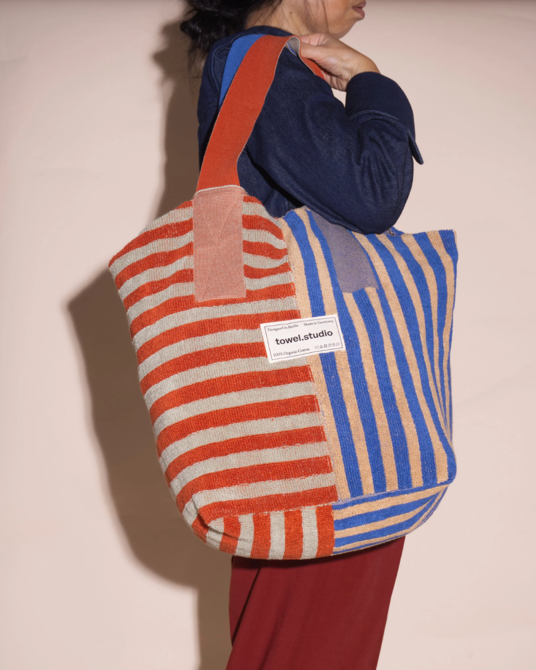 t-bolan トートバッグ towel.studio タオルスタジオ Crosswalk トートバッグ | Teracotta