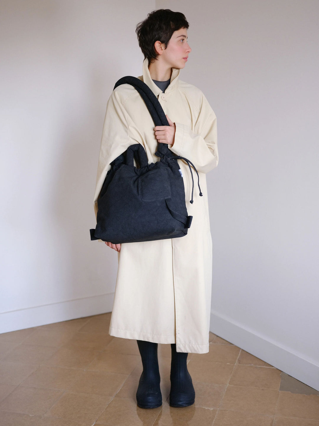 Ona Washed Bag | Black