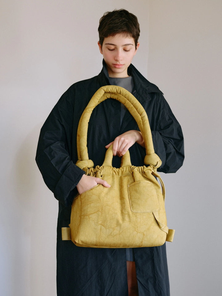 Ona Washed Bag | Mustard