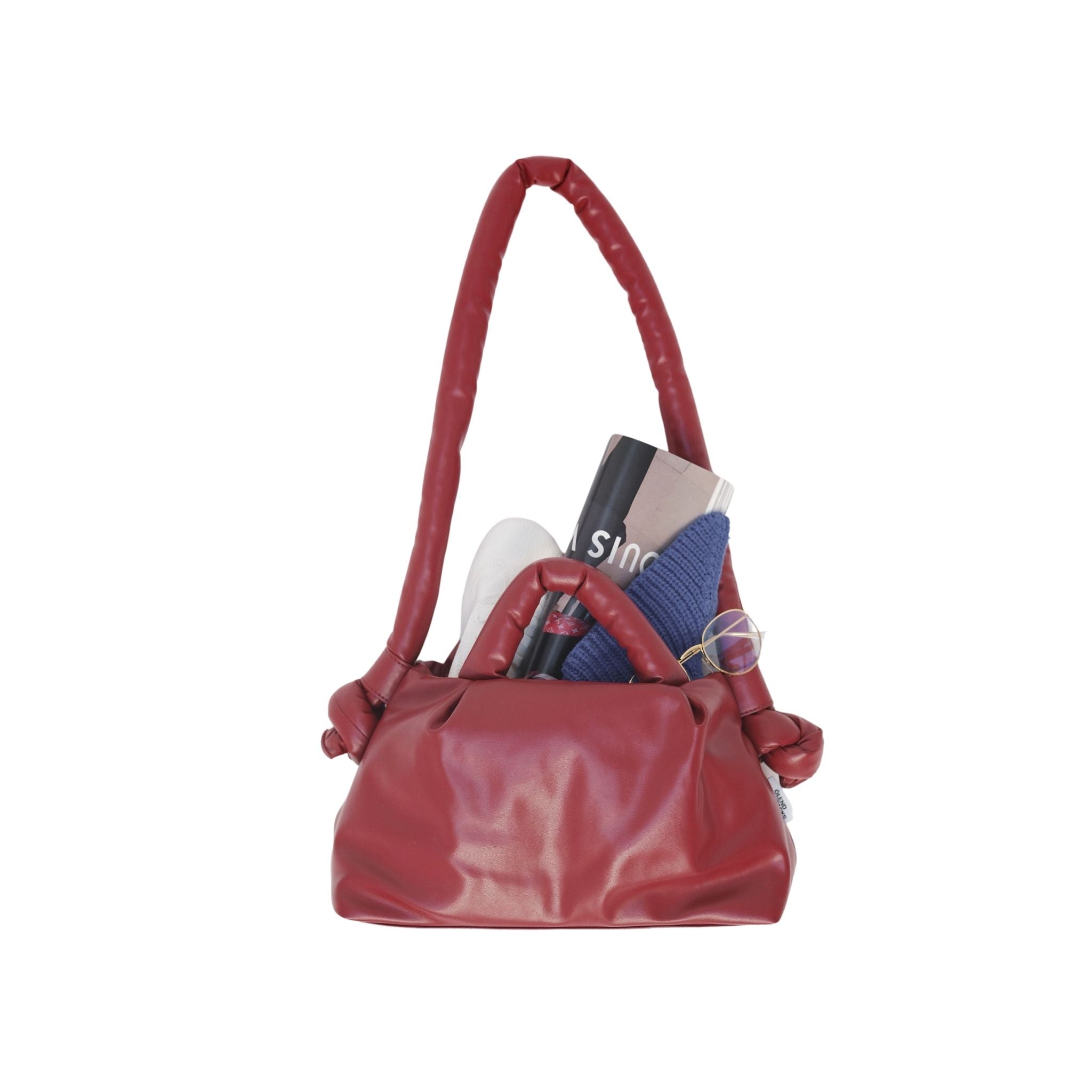 みぃ品 公式】ÖLEND オレンド MiniOna Vegan Leather Bag バッグ Cherry Red