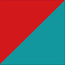 Red / Turquoise