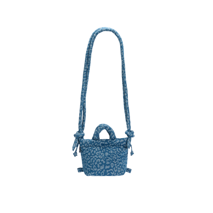 Micro Ona Soft Bag | Leopard Denim