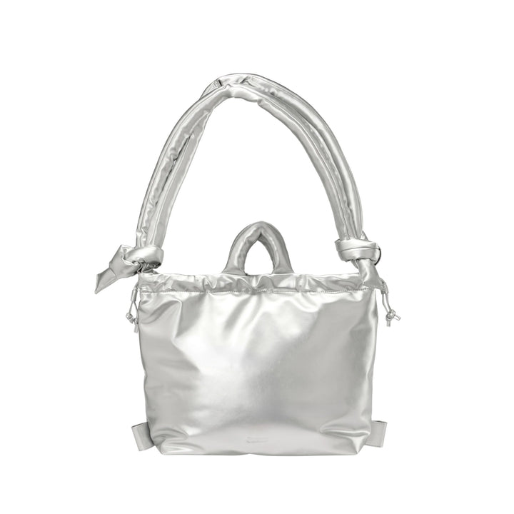 Ona Vegan Leather Bag | Silver