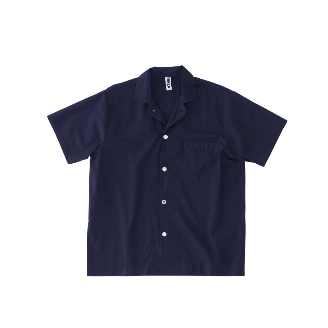 TEKLA テクラ パジャマ ルームウェア Mサイズ 半袖シャツ TRUE NAVY SWE-TN TEKLA テクラ パジャマ 半袖シャツ True Navy オーガニックコットン
