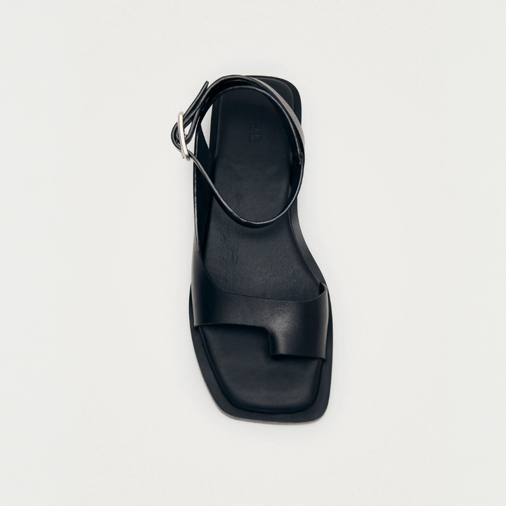 TEBAS レザーサンダル | BLACK