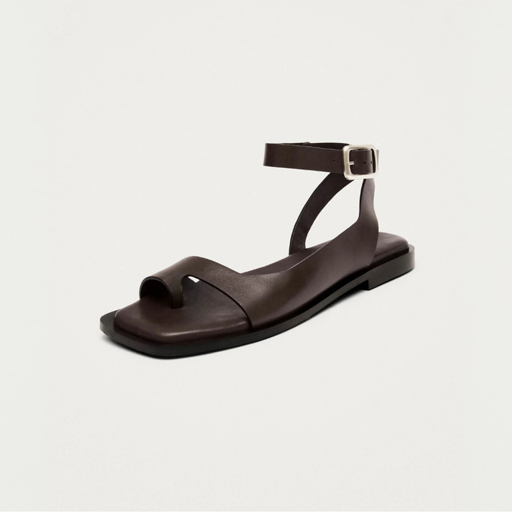TEBAS レザーサンダル | BROWN