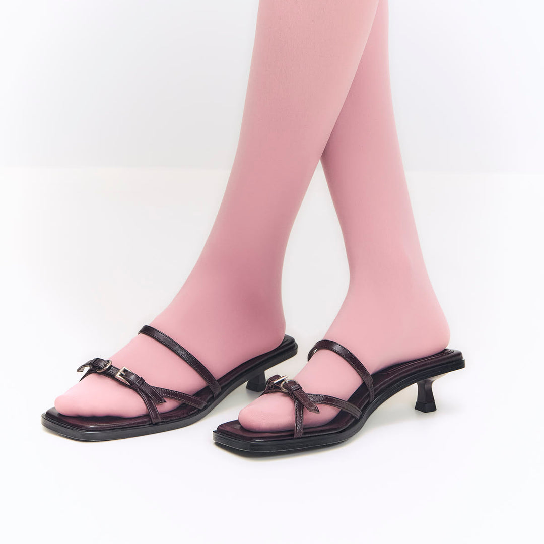 LIKO レザーサンダル | RIFT DARK BROWN