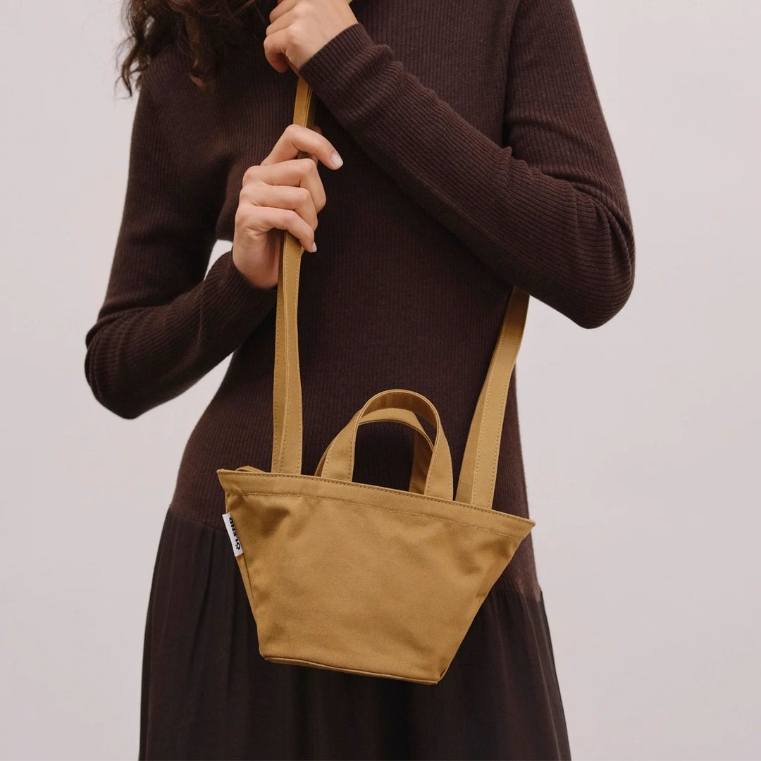 Mini Basket Bag | Mustard
