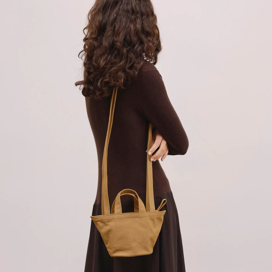 Mini Basket Bag | Mustard