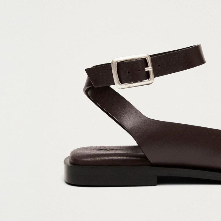 TEBAS レザーサンダル | BROWN