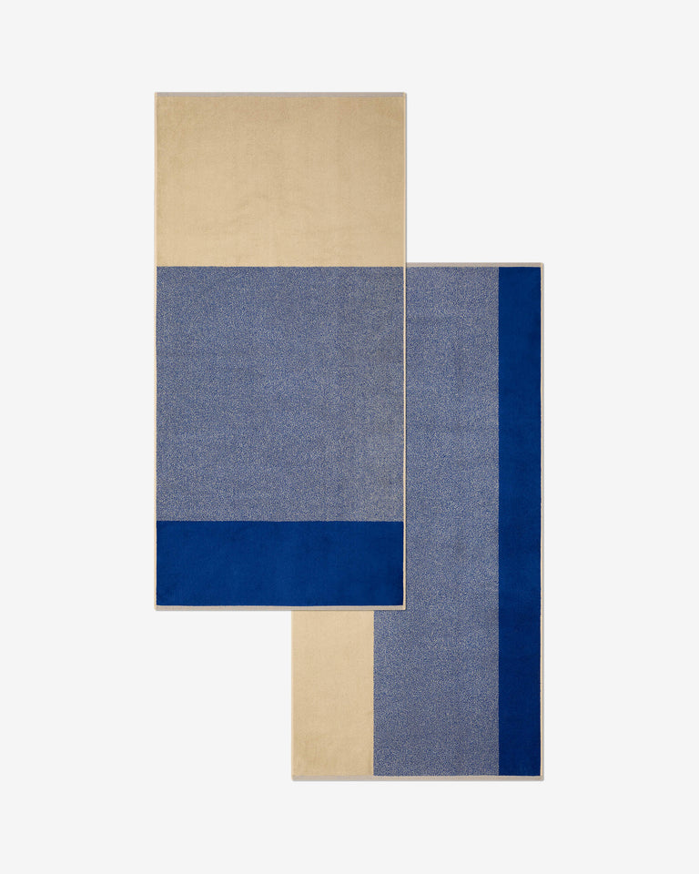 バスタオル 70×140 | ２枚セット Cobalt Blue / Ecru