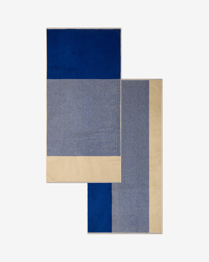 バスタオル 70×140 | ２枚セット Cobalt Blue / Ecru
