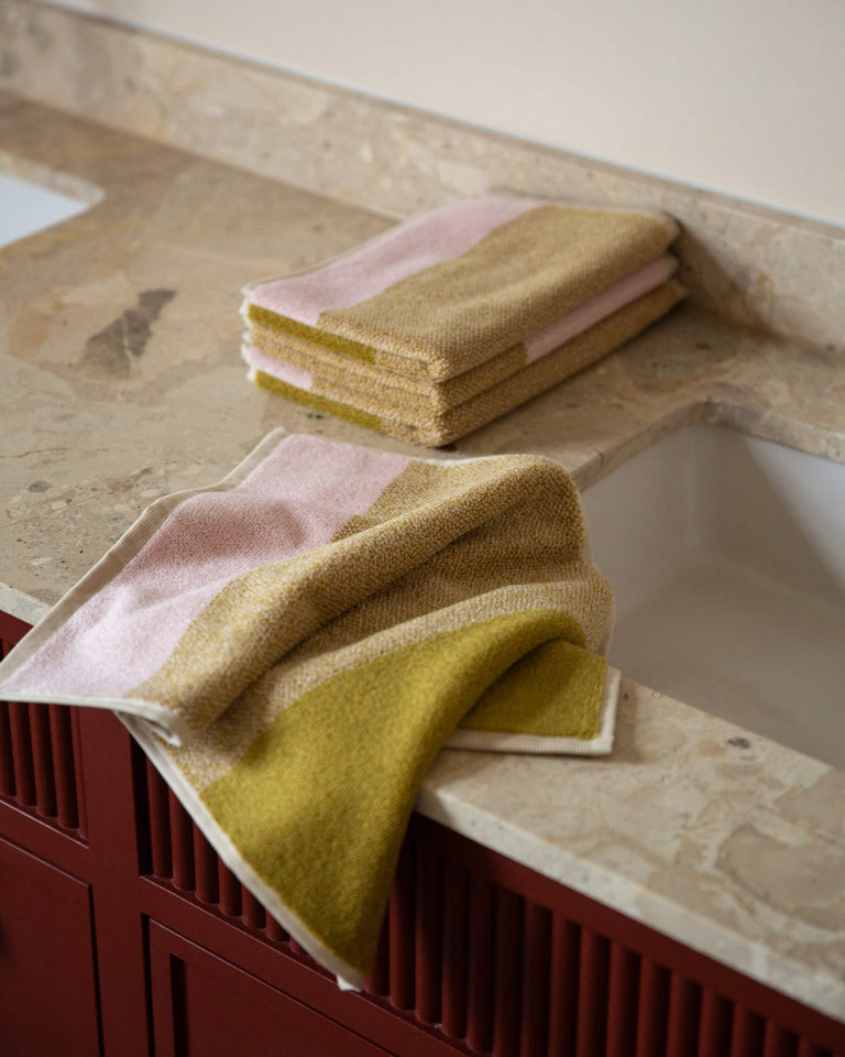 フェイスタオル 30×50 | ２枚セット Blush / Olive