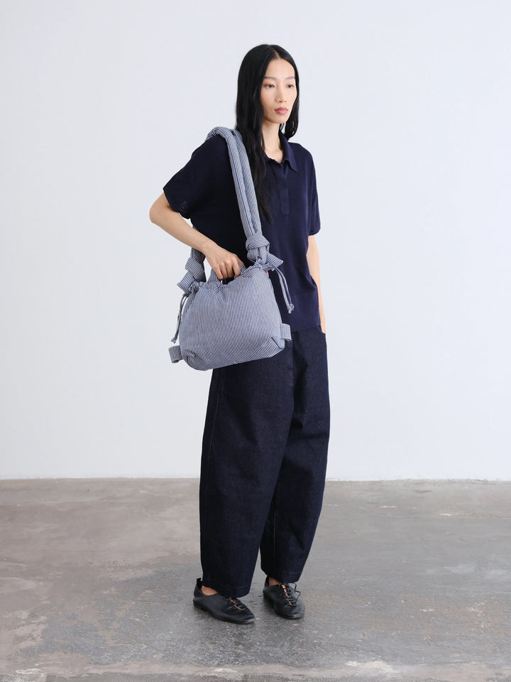 Compact Ona Soft Bag | Navy Stripes