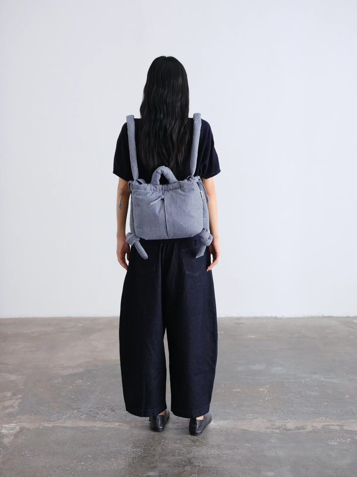 Compact Ona Soft Bag | Navy Stripes