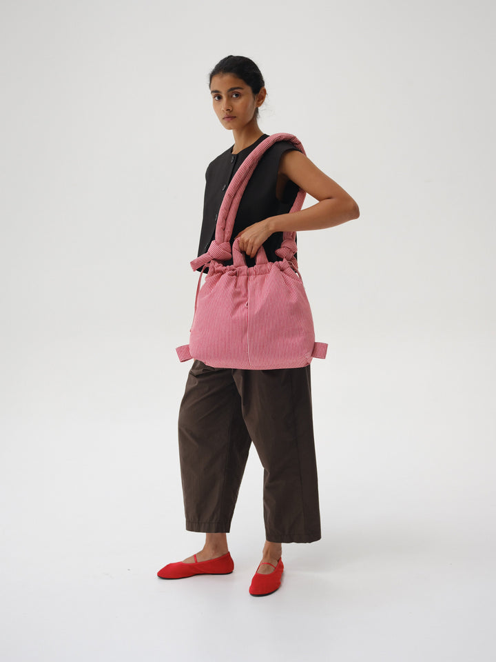 Ona Soft Bag | Red Stripes