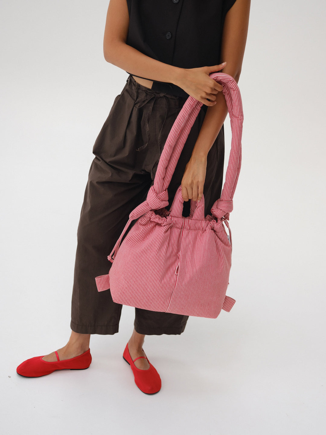Ona Soft Bag | Red Stripes