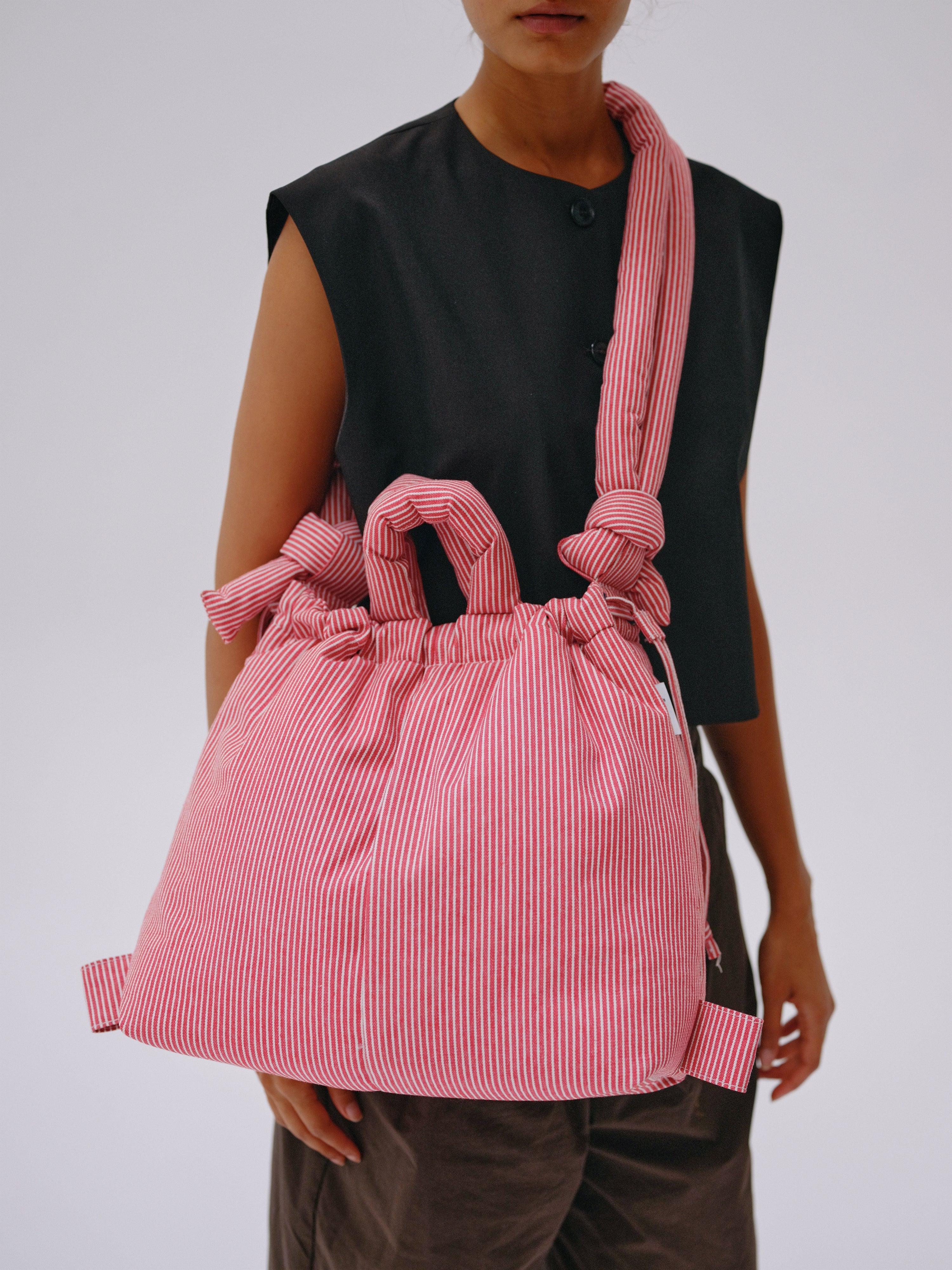 OLEND ハンドバッグ RED STRIPES ONA SOFT BAG 【RSL】 公式】ÖLEND オレンド Ona Soft Bag バッグ Red Stripes Cotton