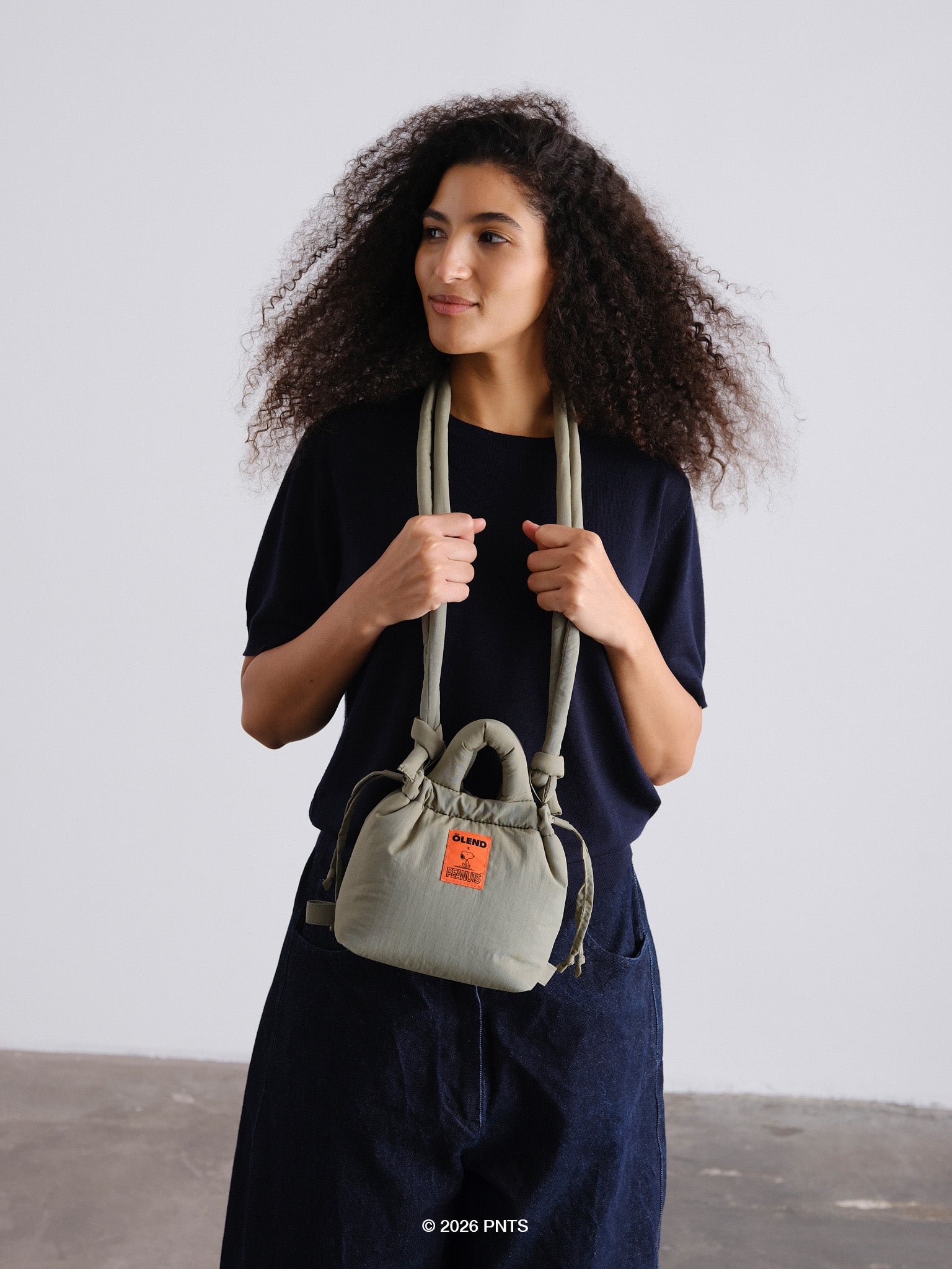 公式】OLEND オレンド Micro Ona Soft Bag バッグ Peanuts - Sage