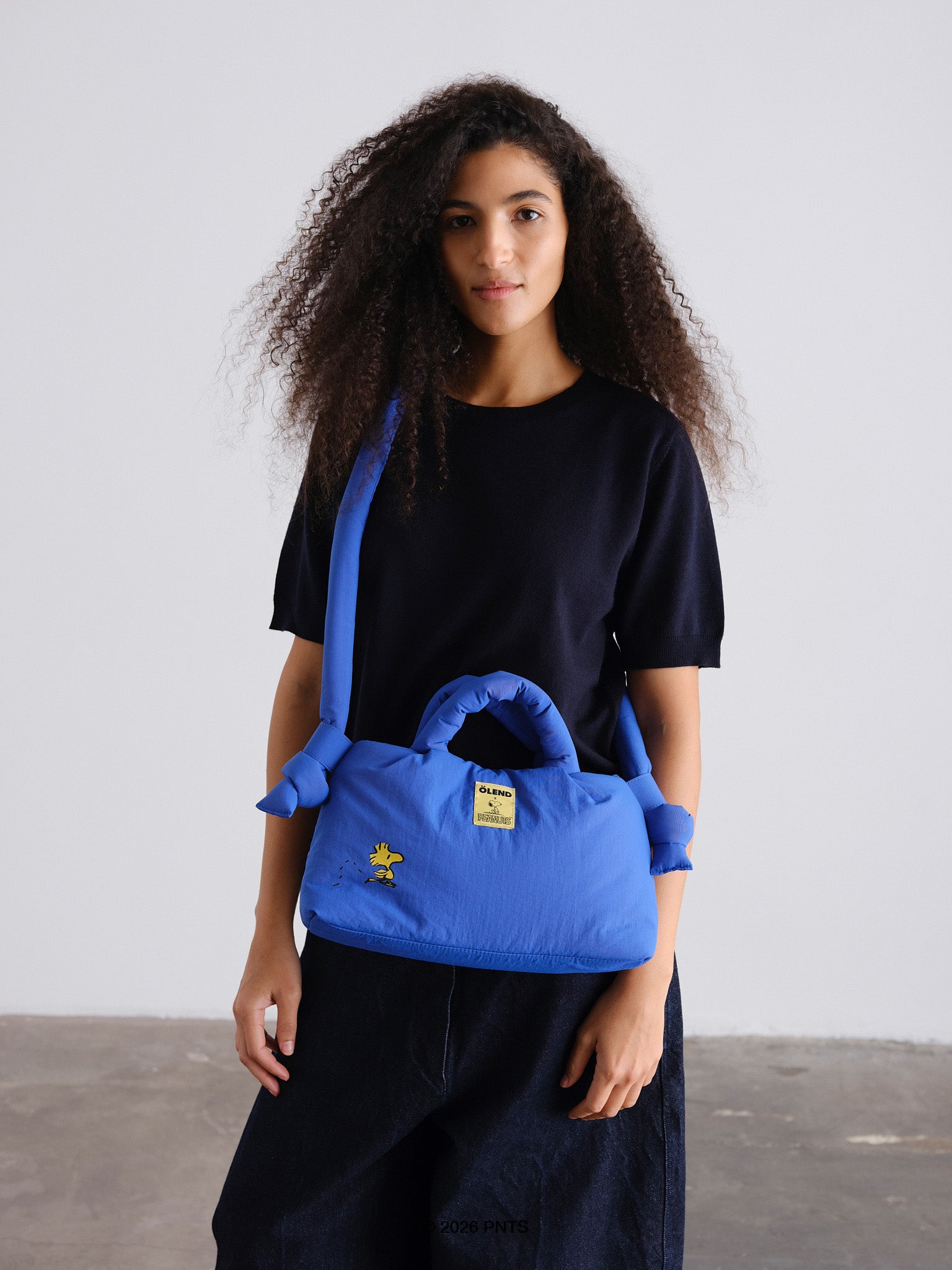 公式】OLEND オレンド MiniOna Soft Bag バッグ Peanuts - Cobalt Blue