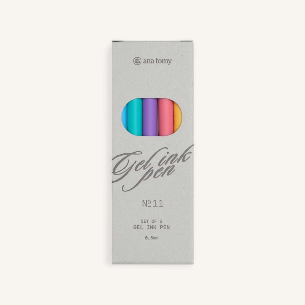 Gel Ink Pen | 0.5mm Majestic Set (Pack of 5)