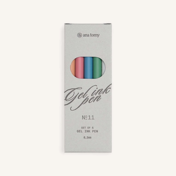 Gel Ink Pen | 0.5mm Morandi Set (Pack of 5)