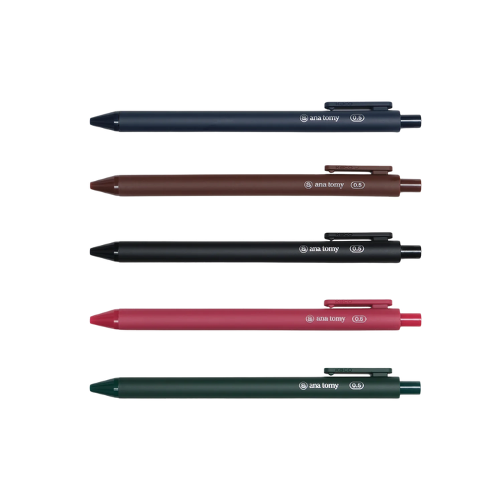 Gel Ink Pen | 0.5mm Nocturnal Set (Pack of 5)