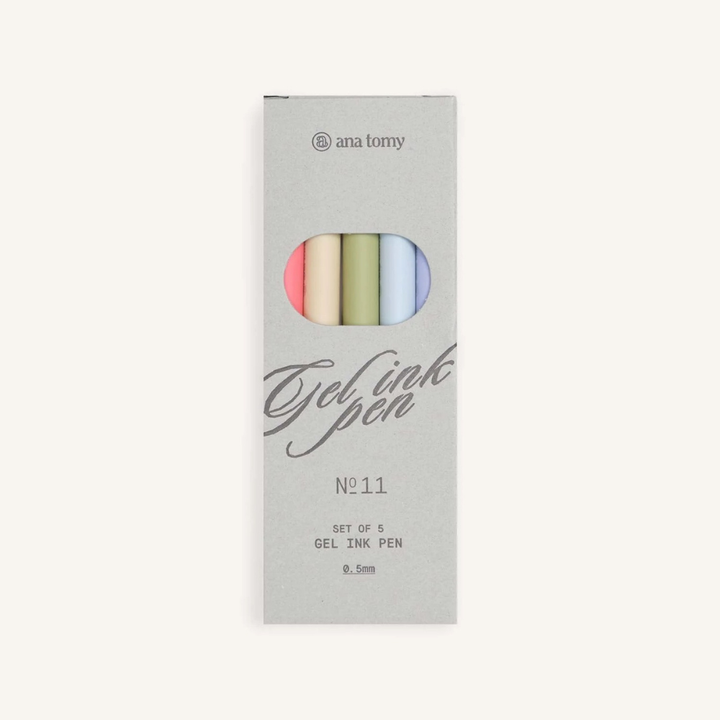 Gel Ink Pen | 0.5mm Pastel Set (Pack of 5)