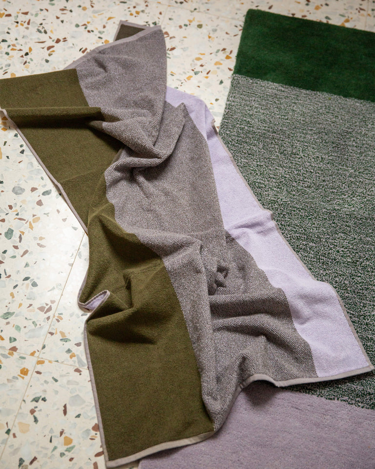 バスタオル 70×140 | ２枚セット Green / Lilac