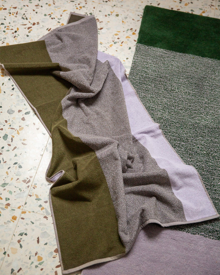 バスタオル 70×140 | ２枚セット Green / Lilac