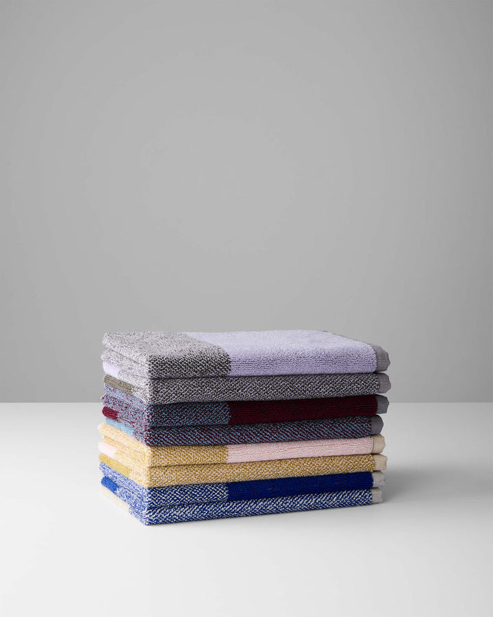 フェイスタオル 30×50 | ２枚セット Sky Blue / Bordeaux