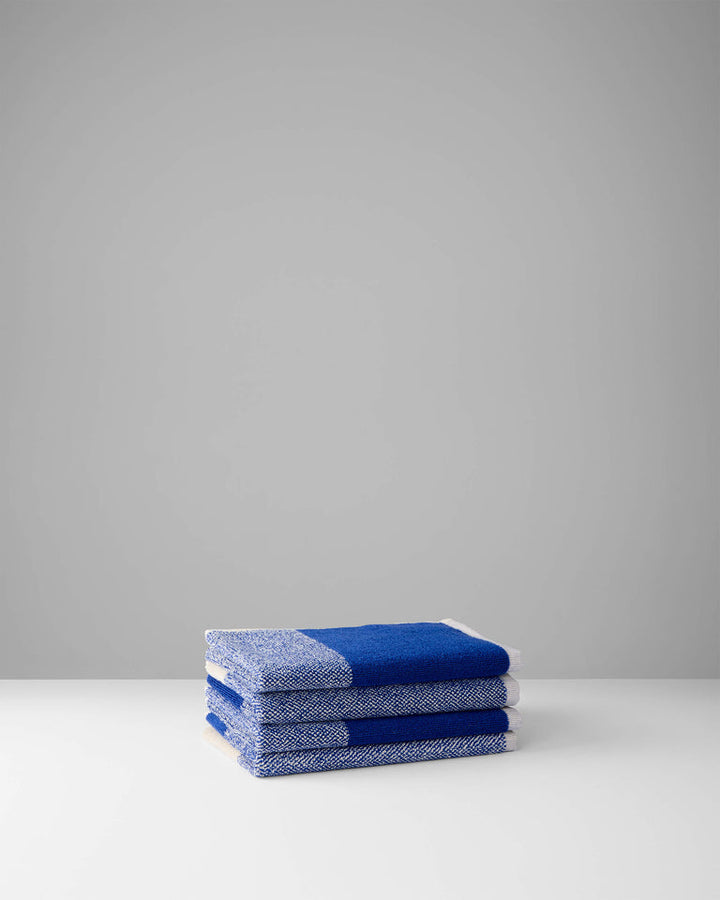 フェイスタオル 30×50 | ２枚セット Cobalt Blue / Ecru