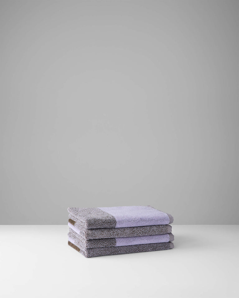 フェイスタオル 30×50 | ２枚セット Green / Lilac