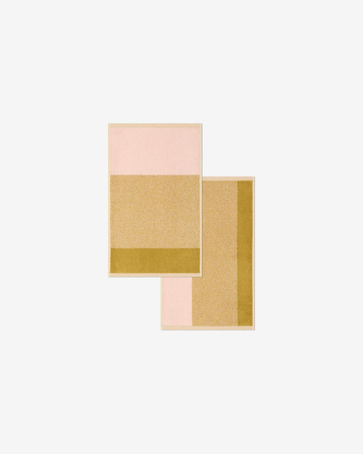フェイスタオル 30×50 | ２枚セット Blush / Olive
