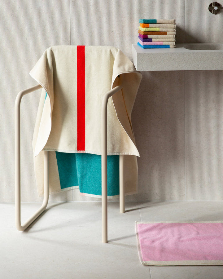 バスタオル 70×140 | Red / Turquoise