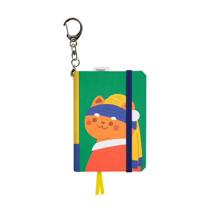 Micro NoteBook Charm | Secondfloorneko 'Cat With The Pearl Earring'