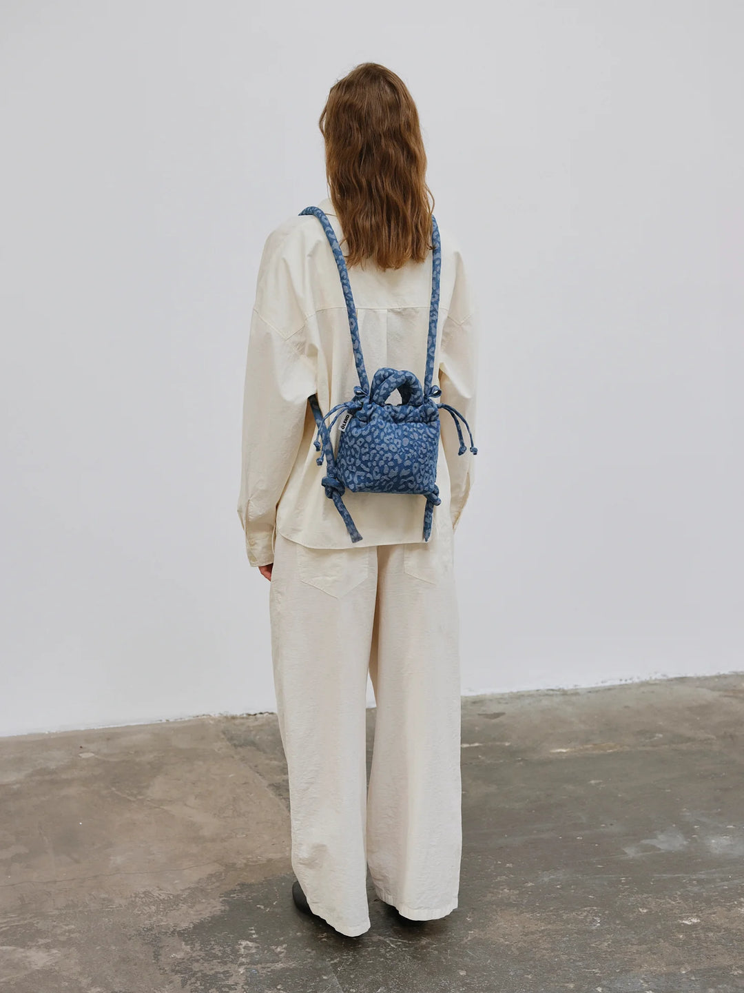 Micro Ona Soft Bag | Leopard Denim