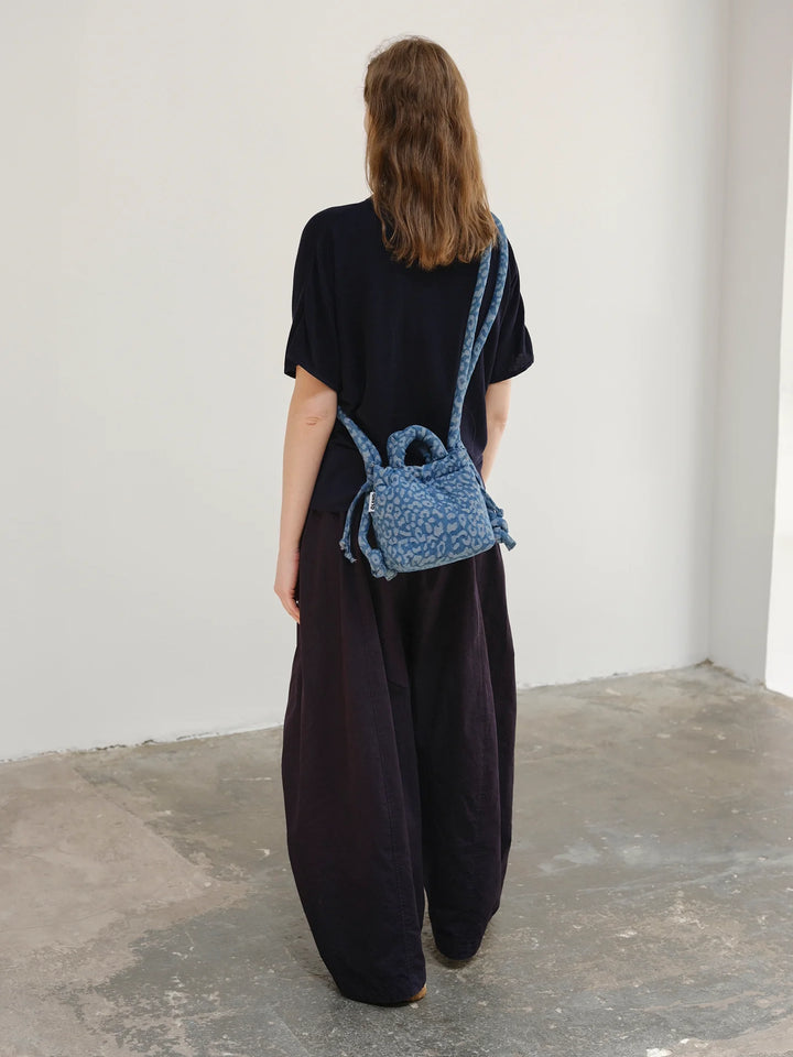 Micro Ona Soft Bag | Leopard Denim