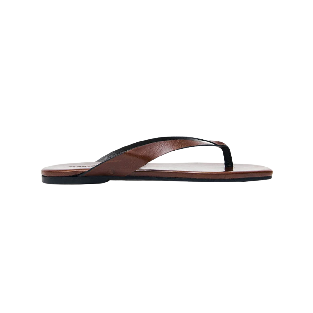 OLA レザーサンダル | RIFT BROWN