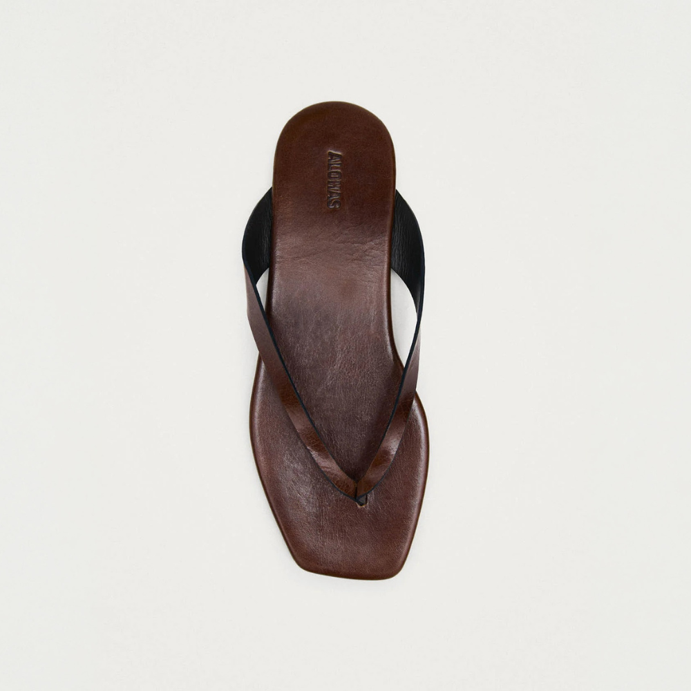 OLA レザーサンダル | RIFT BROWN