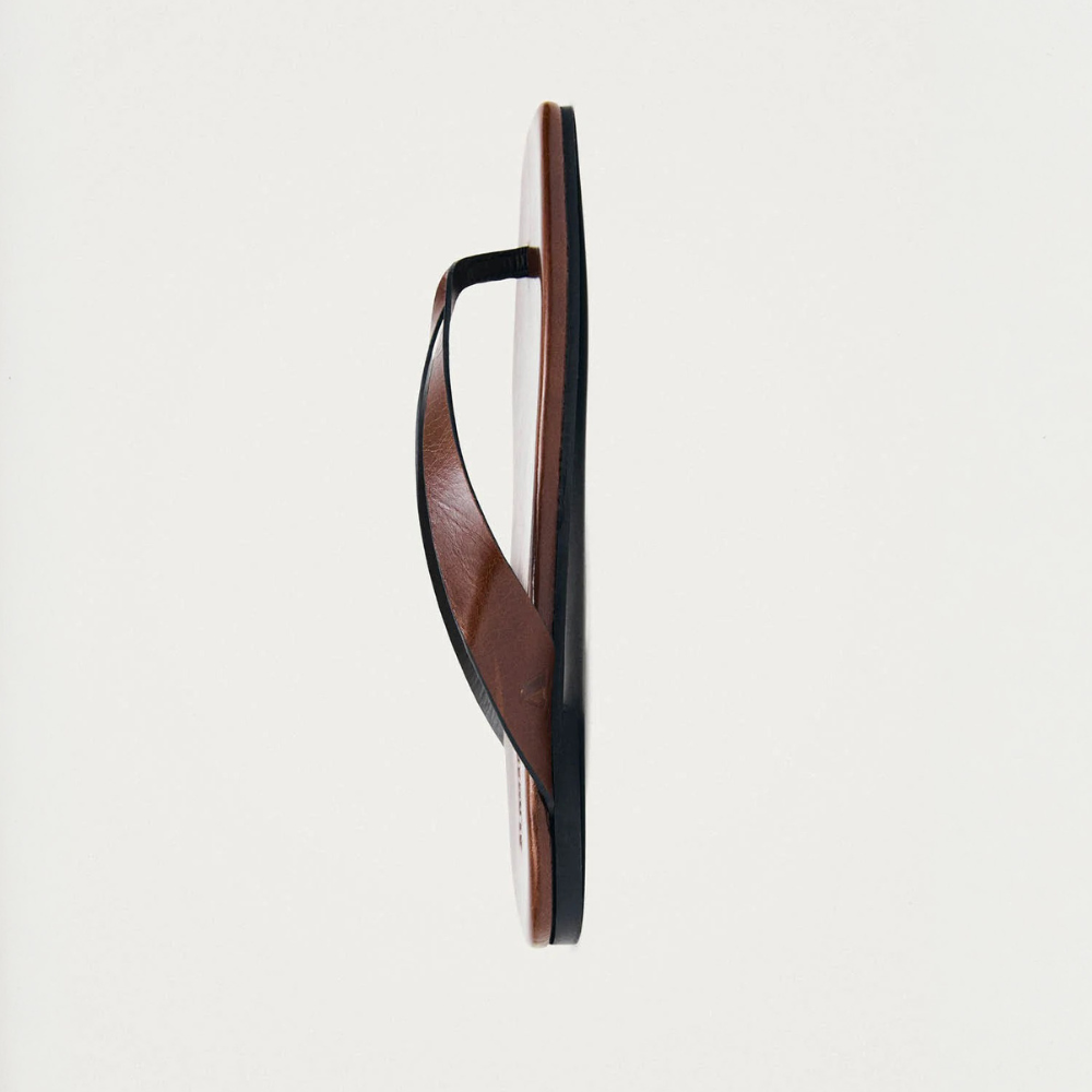 OLA レザーサンダル | RIFT BROWN
