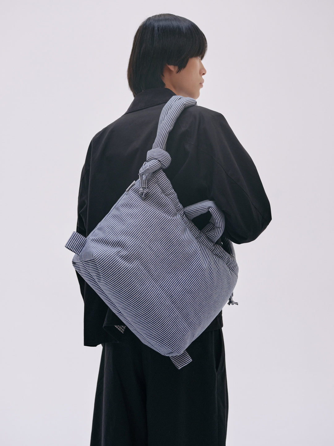 Ona Soft Bag | Navy Stripes