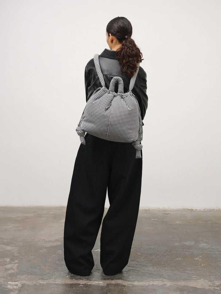 Ona Soft Bag | Black Vichy