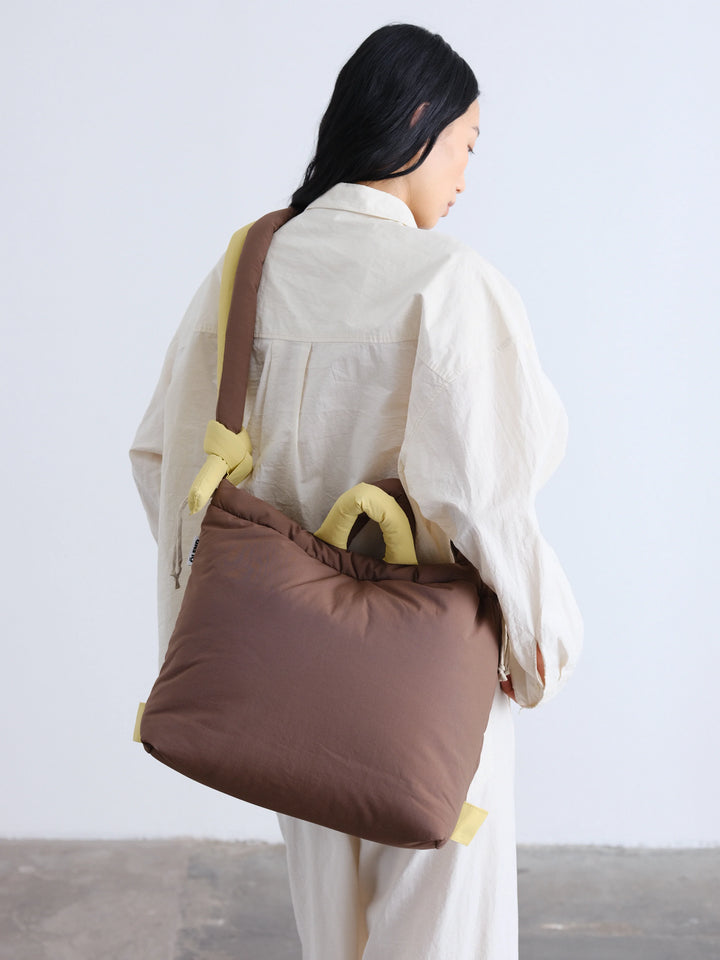 Ona Soft Bag | Color Combo Chocolate + Lime