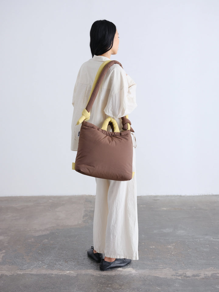 Ona Soft Bag | Color Combo Chocolate + Lime