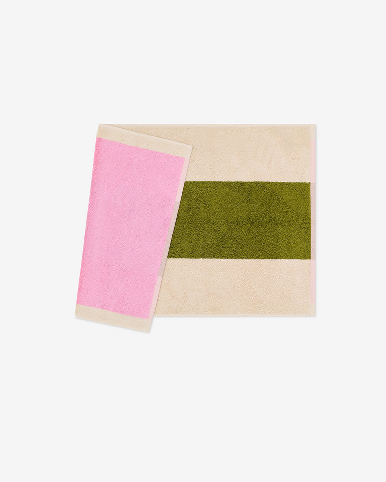 バスマット 50×80 | Pink / Olive
