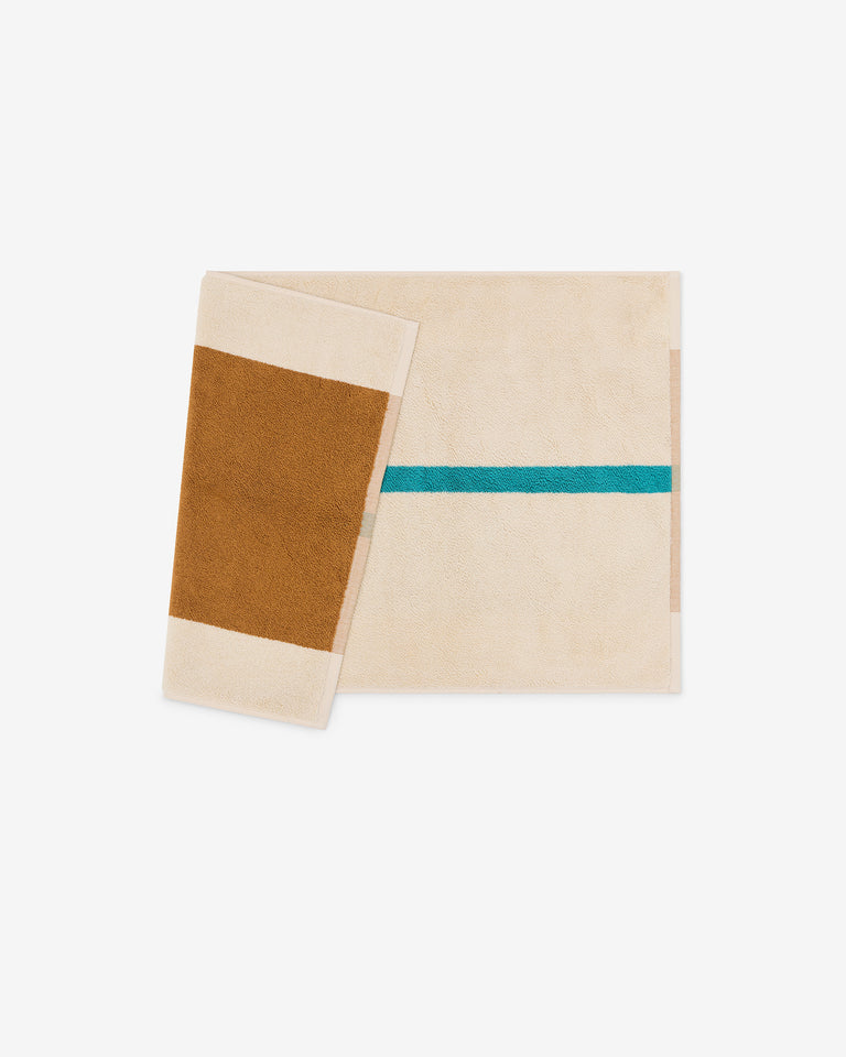 バスマット 50×80 | Toffee / Turquoise